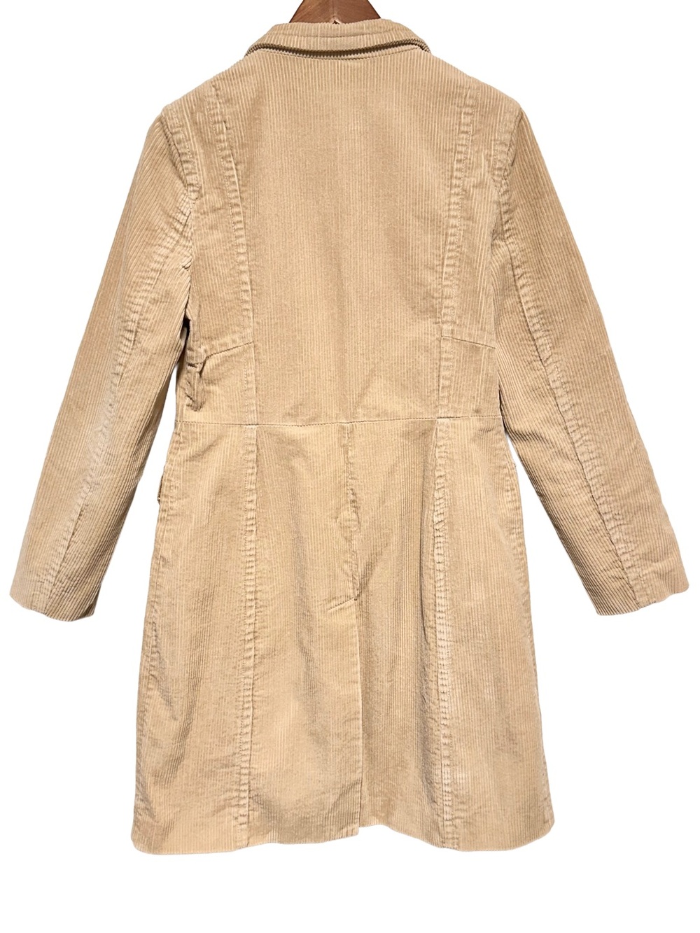JACOB Corduroy Coat Neutral Minimalist CBK Quiet Luxury Coat - Picture 6 of 9